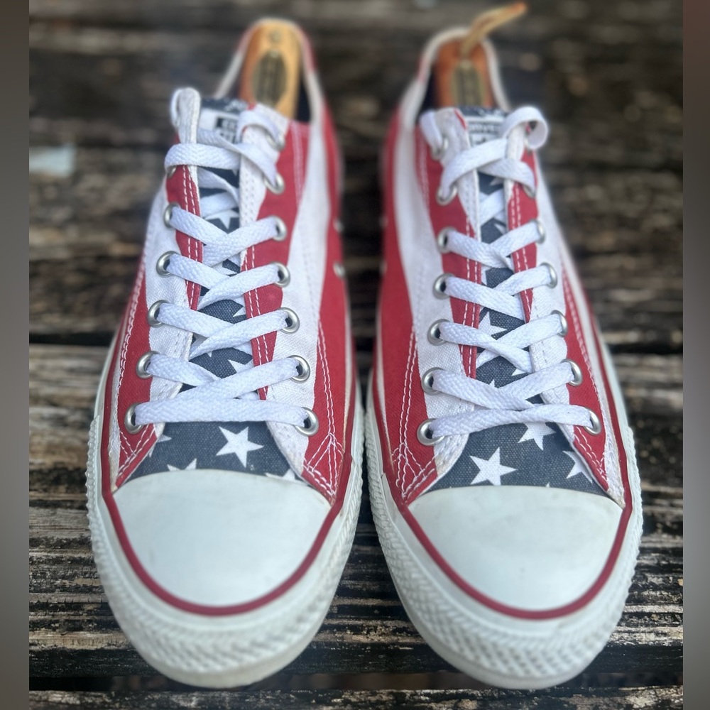 Converse All Star Chuck Taylor Stars & Stripes Unisex USA Canvas Sneakers E9